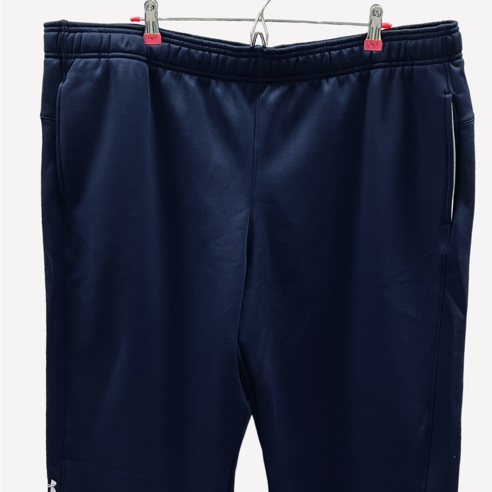 Under Armour UA Double Threat Armour Fleece Navy Pants 1295299-410 Size 3XL - Picture 6 of 10